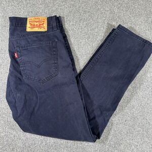 Levis 511 Mens 32x30 Navy Blue Slim Fit Pants Casual Chino Stretch Jeans